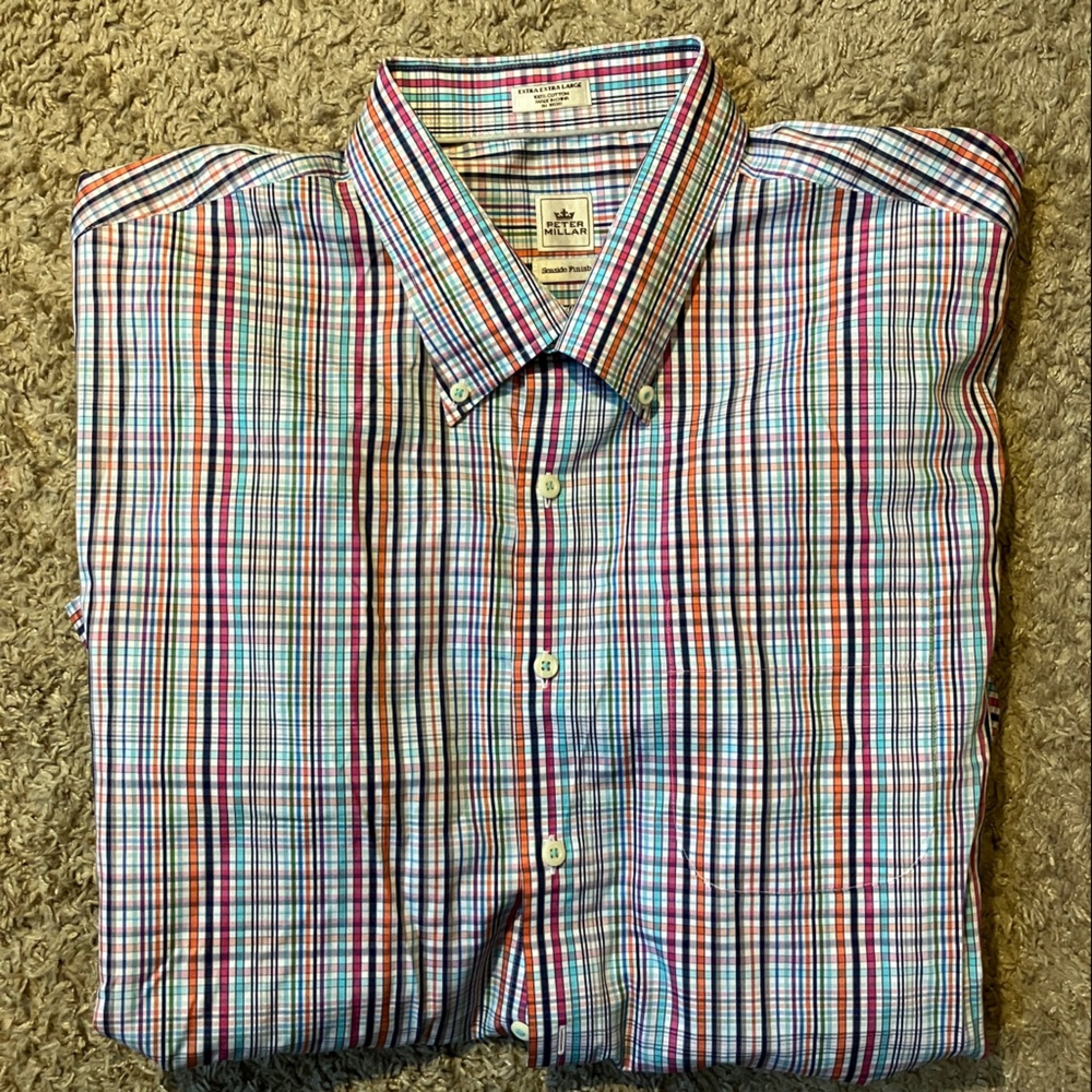 Peter Millar Multicolor Plaid Button-Down Shirt